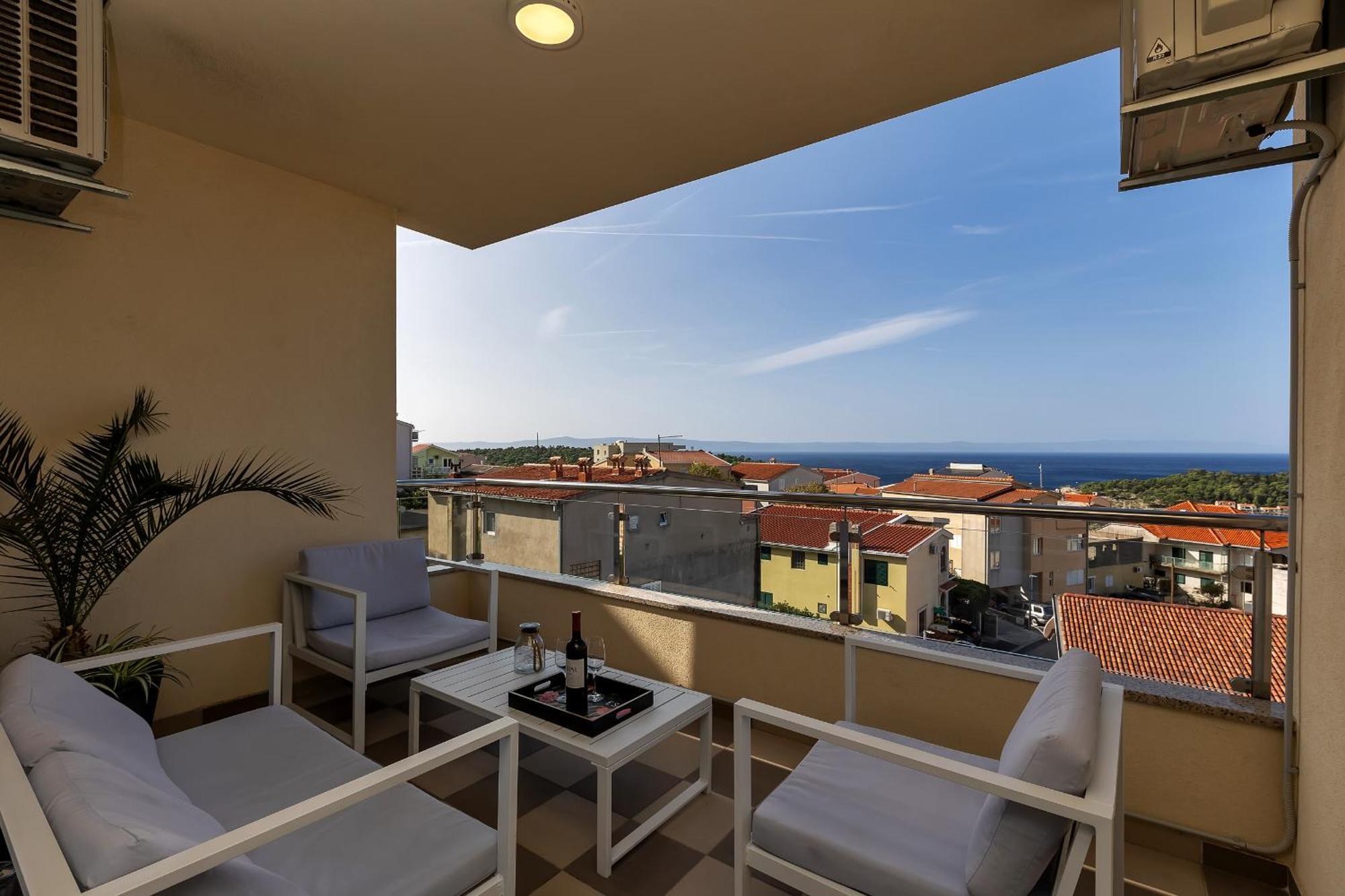 Sea View Apartments Dammi With Free Parking Makarska Exteriör bild