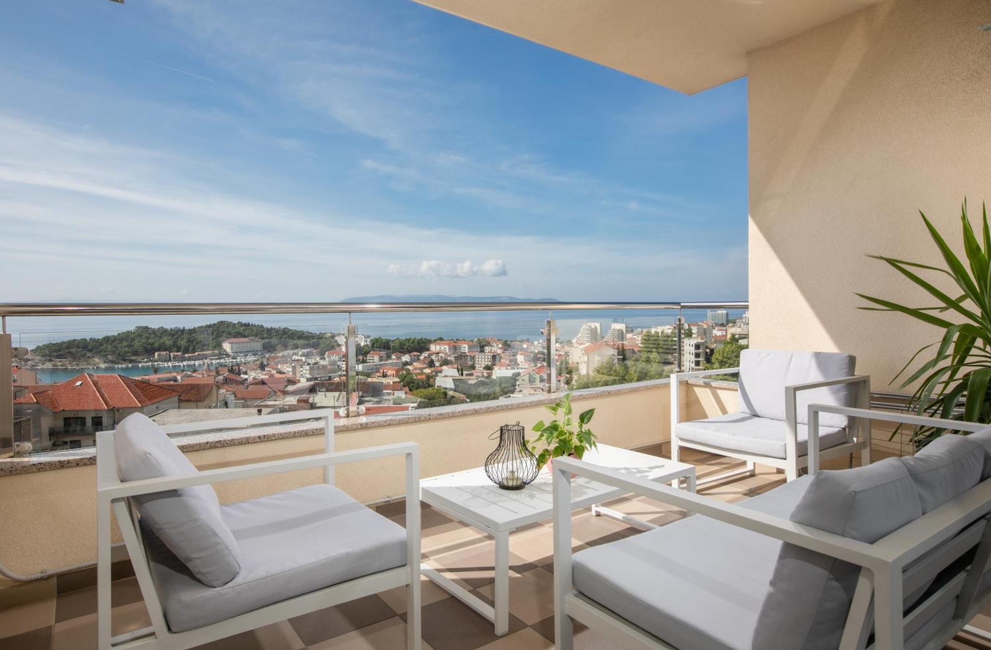 Sea View Apartments Dammi With Free Parking Makarska Exteriör bild
